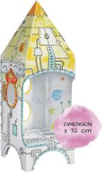 Monumi Carte de colorat MONUMI Mini Rocket House (444997)