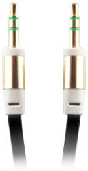 Audio kábel 3.5mm mini jack/3.5mm mini jack, 1m, fekete