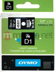 DYMO Etichete autocolante, DYMO LabelManager D1, 12mm x 7m, alb/negru, 45021 S0720610 (S0720610)