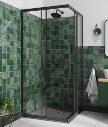Besco MODERN BLACK 190 szögletes zuhanykabin - extrafurdoszoba