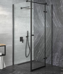Besco PIXA BLACK 90x90 szögletes zuhanykabin - extrafurdoszoba