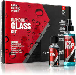 Diamond ProTech DIAMOND BODY Diamond Glass Consumer Kit (30ml DIAMOND GLASS + 100ml DIAMOND GLASS PREP + permetező, applicator pad, mikroszálas kendő, kesztyű)