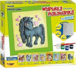 Mirage Cartea de colorat convexă Frisian Pony + joc de memorie (481474)