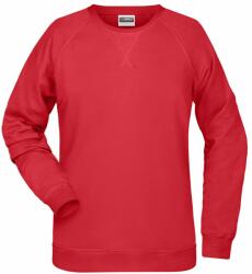Daiber Hanorac de damă fără glugă din bumbac bio 8021 - Roșie | 3XL (8021-1782731)