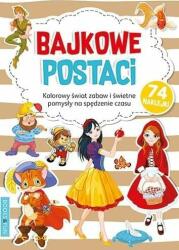 Books And Fun Carte de colorat cu autocolante - Caractere Fairytale (361816)