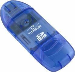 Esperanza Cititor de card Titanium SDHC/MiniSDHC/MicroSDHC/RS/MM, USB 2.0, Albastru (E5901299901144(TA101B))