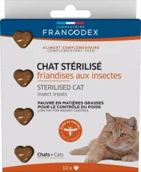 Francodex FRANCODEX Gustări cu insecte pentru pisici după sterilizare 12 buc (FR170380)