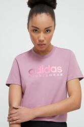 adidas pamut póló női, lila, IT1443 - lila S