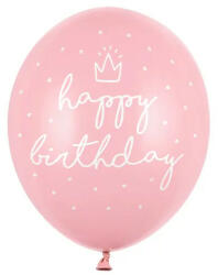 Partydeco Szülinapi lufi 11" 28cm 6db Happy Birthday (LUFI571211)