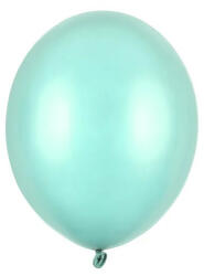 Partydeco Strong lufi 11" (28cm) metál Világos menthol, 50db/cs (LUFI968374)