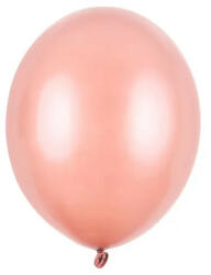 Partydeco Strong lufi 11" (28cm) metál Rosegold, RózsaArany 50db/cs (LUFI736385)