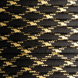 Paracord 550 zsinór Fekete Arany Camo (PRC-MTL-005)