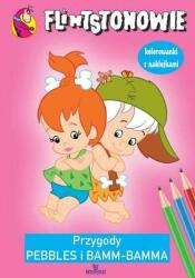 Arystoteles Cartea de colorat Aventurile lui Pebbles și Bamm Flintstones + autocolante (30486450)