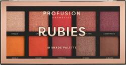 Profusion Cosmetics Profusion Rubies Eyeshadow Palette o paletă de 10 farduri de pleoape (656497821804)