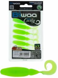 Biwaa TailGunR Curly 3, 5" 9cm Limetreuse 202 gumihal 7 db/csg (B002090)