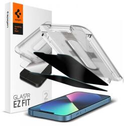 Spigen EZ FIT képernyővédő üveg 2db (2.5D, betekintés védelem, 0.2mm, 9H) ÁTLÁTSZÓ Apple iPhone 14 Plus, iPhone 13 Pro Max (AGL03378)