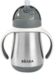 Beaba Cana cu pai din inox Beaba 250 ml, Mineral Grey (B913536)