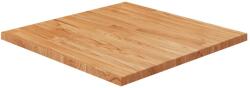 vidaXL Blat masă pătrat maro deschis 60x60x2, 5 cm lemn stejar tratat (343030)