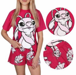  sarcia. eu Lilo i Stitch Disney Andzia Női nyári pizsama, rózsaszín rövid ujjú pizsama XS