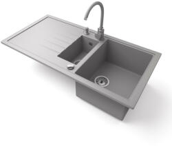 NERO Solarys + High-arc Faucet + plug lifter grey