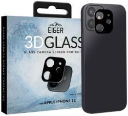 Eiger Husa Eiger Folie Sticla Camera 3D Glass iPhone 12 Clear Black (9H, 0.33mm) (EGSP00715) - pcone