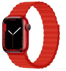 DEVIA Curea Deluxe Series Sport 3 Silicone Magnet Apple Watch 38mm / 40mm / 41mm Red (DCDSSMAWR) - vexio