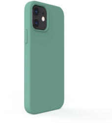 Lemontti Husa Lemontti Husa Liquid Silicon iPhone 12 / 12 Pro Forest Green (protectie 360°, material fin, captusit cu microfibra) (LEMCLSXIIPFG) - vexio