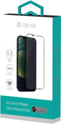 DEVIA Folie Sticla Van Privacy Full iPhone 13 Pro Max Black (9H) (DVVPFIP13PMBK) - vexio