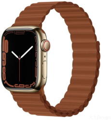 DEVIA Curea Deluxe Series Sport 3 Silicone Magnet Apple Watch 42mm / 44mm / 45mm Saddle Brown (DCDSSMAW45SB) - pcone