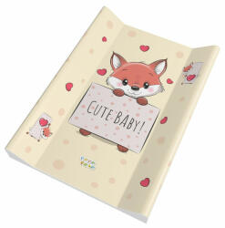  Babastar puha 2 ékes pelenkázó lap 50*70 cm - Barack szívecskés róka