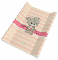 Babastar puha 2 ékes pelenkázó lap 50*70 cm - Rózsaszín szívecskés mac - babastar
