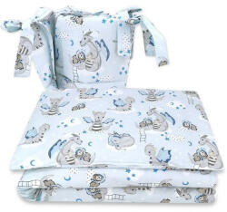 Baby Shop 3 részes ágynemű garnitúra - kék sárkány - babastar