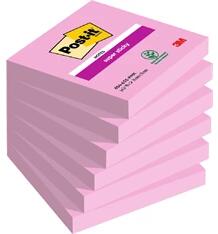 Post-it Super Sticky 654 76x76mm 90lap pink öntapadós jegyzettömb (7100259225)