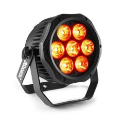 Beamz Professional BWA410, LED PAR, 7 x 10 W 4 az 1-ben LED, RGBW, vízálló, fekete (150.758) (150.758)