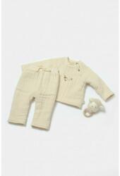 BabyCosy Set bluza dublata si pantaloni, Winter muselin, 100% bumbac - Stone, BabyCosy (Marime: 9-12 luni) (BC-CSYM7021-9)