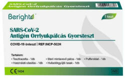 Beright Covid-19 Antigen Orrlyuk Teszt 1x - pirulafutar