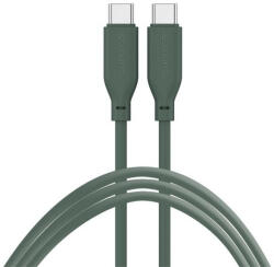 4smarts 4smartsUSB-C - USB-C Szilikon kábel, 60W 1.5m, sötétzöld (4S468739)