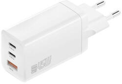 4smarts PDplug Trio töltő adapter, 45W, GaN 2C+1A, fehér (4S540401)