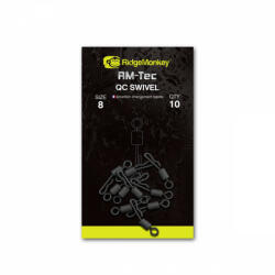 Ridgemonkey Rm-tec Quick Change Swivel Size8 Gyorskapcsos Forgó 10db (rmt09000)