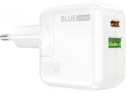 BLUE POWER Incarcator retea BLUE POWER, Wall Charger, 30W, 3A, USB-A, USB-C, White (330320)
