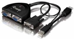 Equip Echip VGA Video Splitter VGA - 332521 (2 porturi, VGA+USB Audio, 450Mhz, negru) (332521)