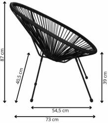 SPRINGOS Gf0085 scaun de grădină 72 x 82 x 85 cm (GF0085)