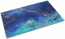  tulup. hu Lábtörlő szőnyeg Kék márvány 150x100 cm