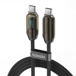 Toocki Cablu Toocki USB-C la USB-C, 1 m, PD 60 W (gri) (054341)
