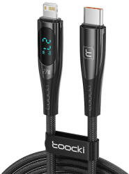 Toocki Cablu USB-C la Lightning Toocki, 1m, PD 27W (negru) (054343)