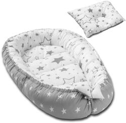 Kidizi Cosulet bebelus pentru dormit Kidizi Baby Nest + pernuta plagiocefalie Kidizi Galaxy Grey (100012+102184)