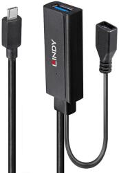 Lindy 43352 hálózati csatlakozó USB 3.2 Gen 1 (3.1 Gen 1) Type-C 5000 Mbit/s Fekete (43352) (43352)