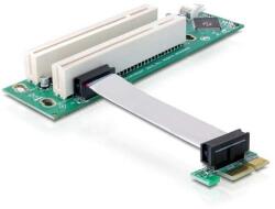 Delock ADA Delock 41341 PCI Express emelő kártya x1 > 2x PCI 32Bit 5V flexibilis kábellel (41341) (41341)