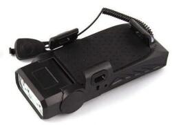 Spyral 4000mAh power bank / első lámpa / elektromos duda / telefontartó, 4 az 1-ben, Power LED, 500 lumen, USB-ről tölthető, fekete