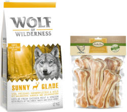 Wolf of Wilderness 12kg Wolf of Wilderness Adult 'Sunny Glade' - szarvas száraz kutyatáp+750g 15cm-es Lukullus csirke rágócsont kutyáknak ingyen